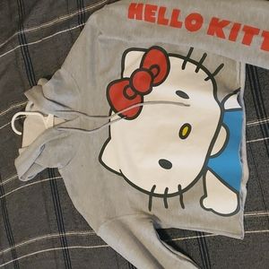 Cropped Hello Kitty hoodie